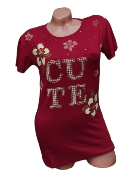 Tricou dama din bumbac calitativ model nou cod x1250
