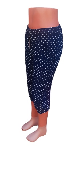 Pantaloni 3 sfert vaporosi de vara pentru dama cod x5385