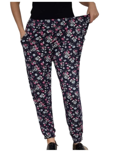 Pantaloni lungi vaporosi de vara pentru dama cod x5375