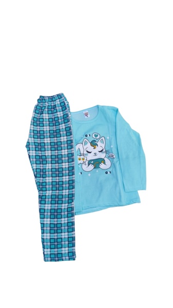 Pijama copil din bumbac calitativ cod x3714