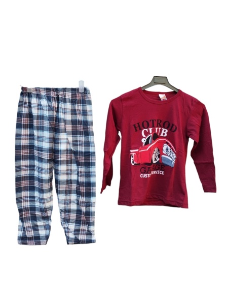 Pijama copil din bumbac calitativ cod x3734