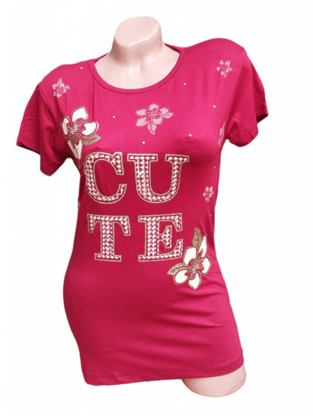 Tricou dama calitativ cu maneca scurta cod x0218