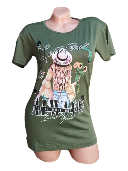 Tricou dama din bumbac calitativ model nou cod x1221