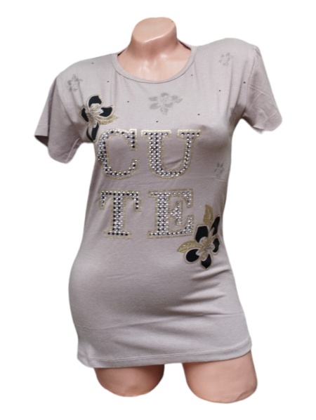 Tricou dama din bumbac calitativ model nou cod x1241
