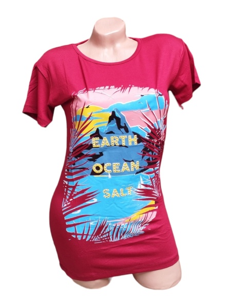 Tricou dama din bumbac calitativ model nou cod x1296