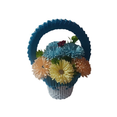Aranjament floral deosebit lucrat manual din hartie cod x4922