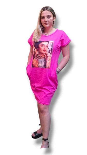 Rochie de vara cu diferite imprimeuri model nou cod x5644