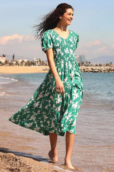 Rochie de vara cu diferite imprimeuri model nou cod x5754