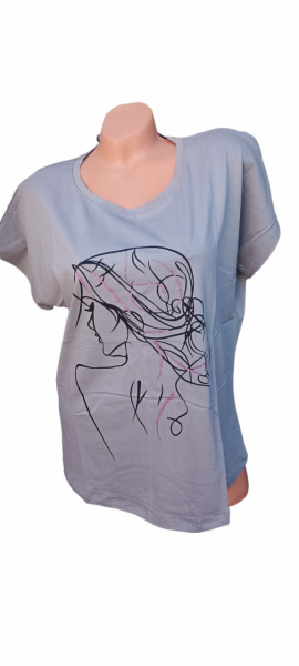tricou dama cu maneca scurta model nou cod L24538