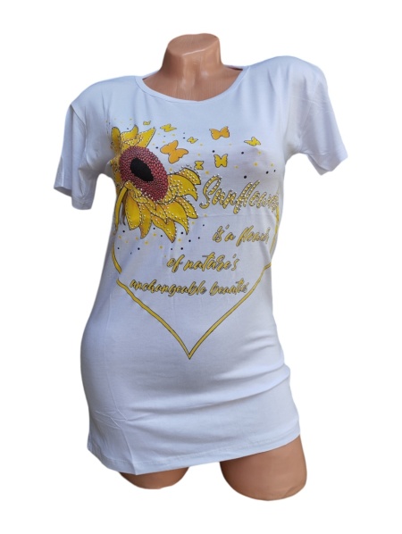 Tricou dama din bumbac calitativ model nou cod x1197