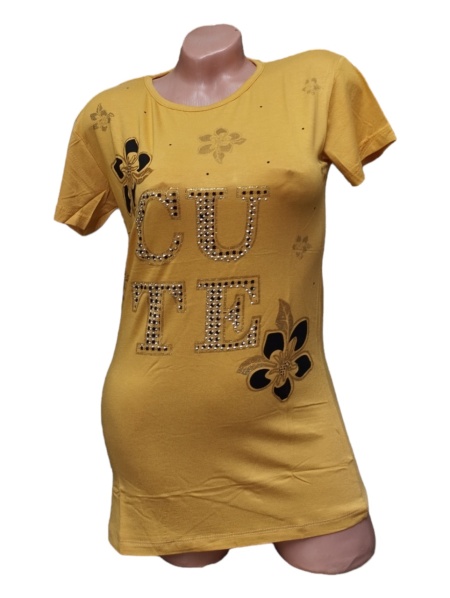 Tricou dama din bumbac calitativ model nou cod x1242