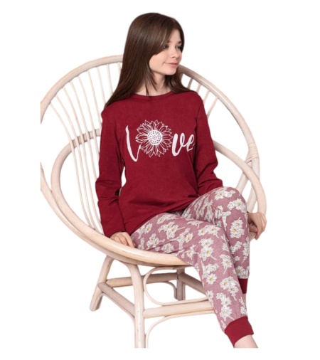 Pijama copil din bumbac calitativ cod x3726