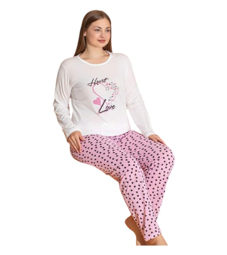 Pijama dama din bumbac calitativ cod x3957