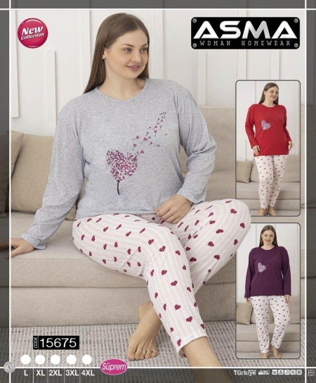 Pijama dama din bumbac calitativ model nou cod x5597