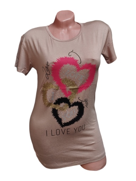 Tricou dama din bumbac calitativ model nou cod x1288