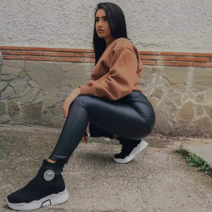 pantaloni calitativi imitatie piele cod m5024 - Img 2