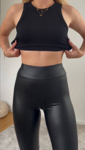 pantaloni calitativi imitatie piele cod m5026 - Img 1