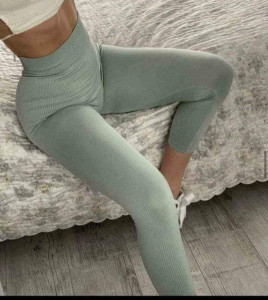 pantaloni din tricot subtire model nou cod p3045 - Img 2