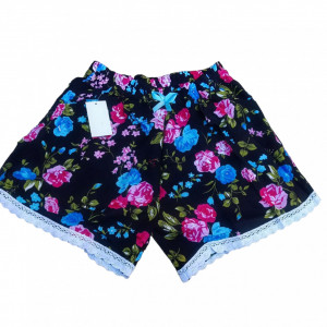 pantaloni scurti inflorati de dama model nou cod L22832 - Img 1