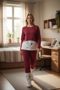 Pijama dama cu imprimeu cocolino pentru dama COD PJ-381