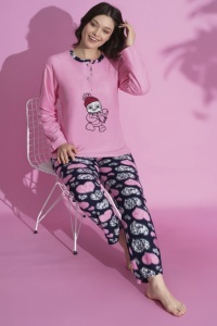 Pijama groasa din polar pentru dama COD PJ-356