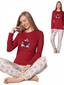 pijama vatuita de dama din bumbac 100% model nou cod L74955 - Img 2