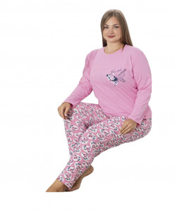 pijama vatuita de dama din bumbac 100% model nou cod L74967 - Img 1