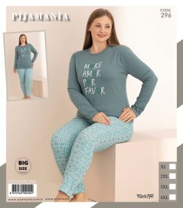Pijama vatuita din bumbac pentru dama cod x20390