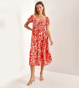 Rochie de vara cu diferite imprimeuri model nou cod x5696