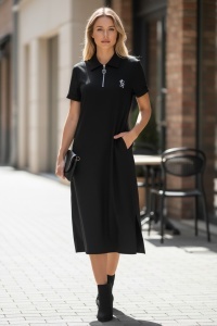 Rochie scurta elenganta stil polo