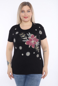 Tricou dama calitativ cu maneca scurta cod x0241 - Img 1