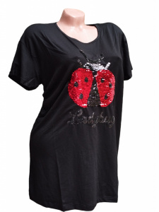 Tricou dama calitativ cu maneca scurta cod x0291 - Img 1