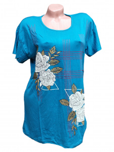 Tricou dama calitativ cu maneca scurta cod x0297 - Img 2