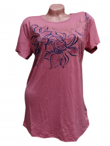 Tricou dama calitativ cu maneca scurta cod x0302 - Img 2