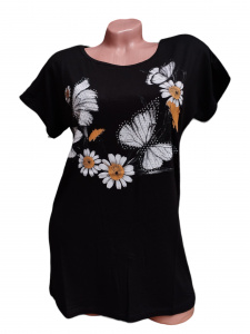 Tricou dama calitativ cu maneca scurta cod x0313 - Img 2