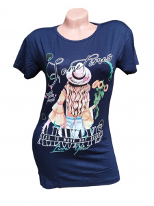 Tricou dama cu maneca scurta cod x0194 - Img 2