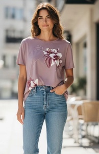 Tricou dama cu maneca scurta, marimi pana la 10xl