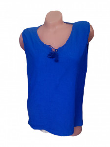 Bluza dama calitativa fara maneca din in cod T947 - Img 1