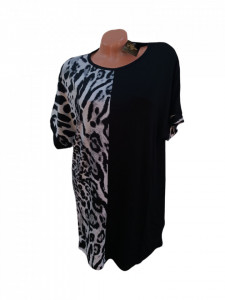 bluza dama cu maneca scurta model nou cod p585 - Img 2
