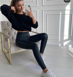 pantaloni calitativi imitatie piele cod m5025 - Img 2