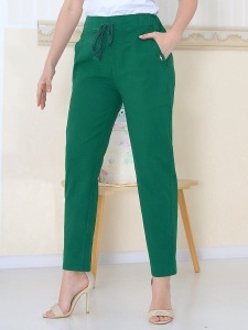 Pantaloni lungi eleganti ce imita inul pentru dama model nou cod x5529