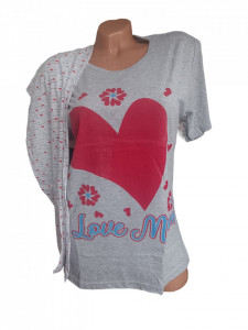 pijama dama cu maneca scurta cod p722 - Img 2
