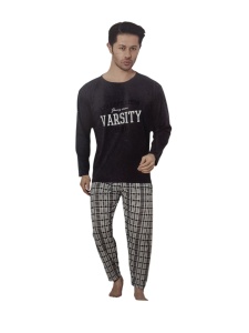 Pijama vatuita de barbati din bumbac cod x4409