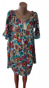 Rochie dama cu maneca scurta, din bumbac cod a1436 - Img 2