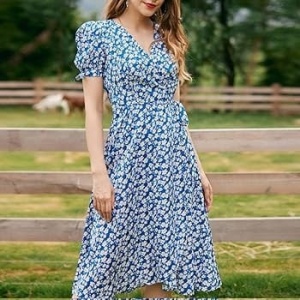 Rochie de vara cu diferite imprimeuri model nou cod x5697