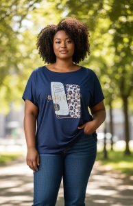 Tricou dama cu maneca scurta, marimi pana la 10xl