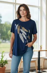Tricou dama cu maneca scurta, marimi pana la 10xl