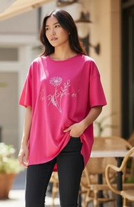 Tricou dama cu maneca scurta, marimi pana la 10xl