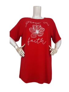 Tricou dama din bumbac marimi mari cod x5977