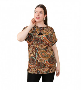 bluza dama cu maneca scurta model nou cod p576 - Img 2